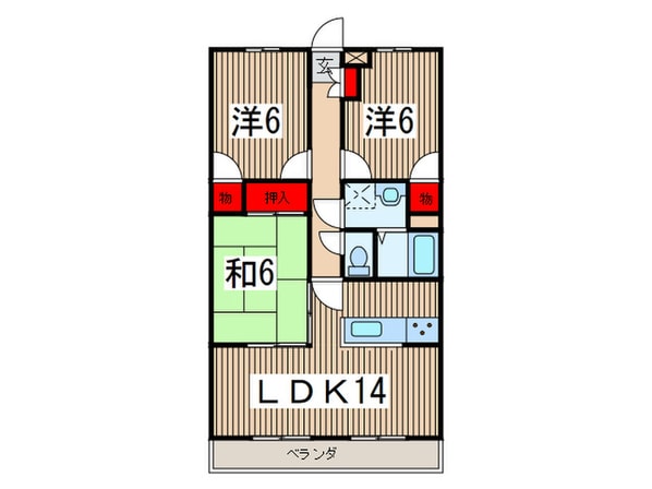 原田第二ビルの物件間取画像